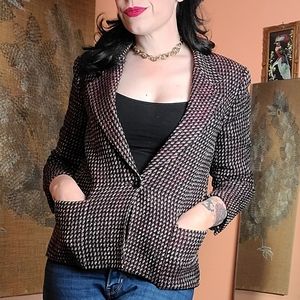 Vintage Houndstooth Jones New York Blazer